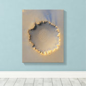 ビクトリアクレーターオン火星 キャンバスプリント (インサイチュ (ウッドフロア))