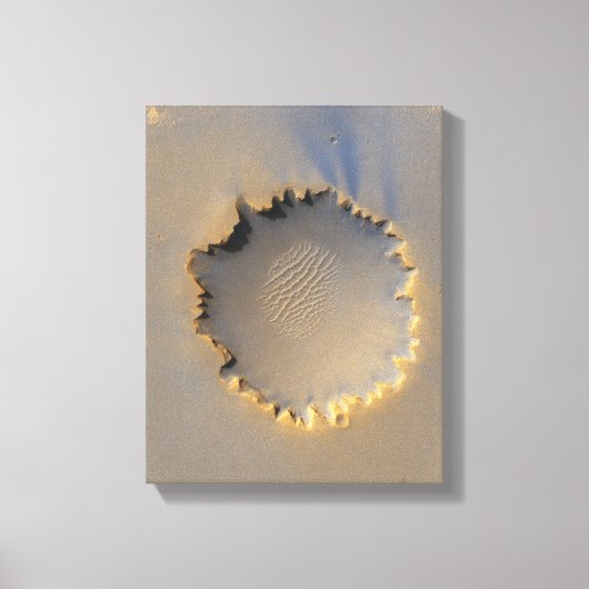 ビクトリアクレーターオン火星 キャンバスプリント (正面)