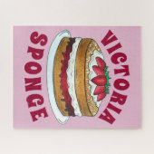 ビクトリアサンドイッチスポンジケーキUKブリティッシュペストリー ジグソーパズル (横)