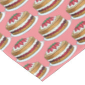 ビクトリアサンドイッチスポンジケーキUKブリティッシュペストリー テーブルクロス (アングル)