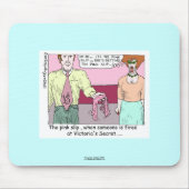 ビクトリアシークレットの漫画マウスパッドから解雇 マウスパッド (正面)