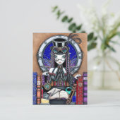 ビクトリアスチームパンク妖精の国はがき ポストカード (スタンド正面)