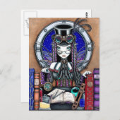 ビクトリアスチームパンク妖精の国はがき ポストカード (正面/裏面)