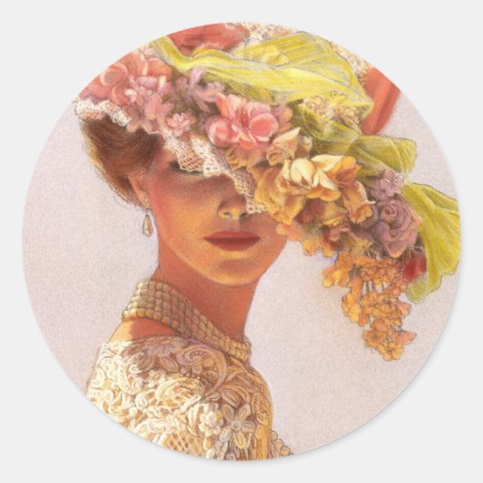 ビクトリアステッカー夫人 ラウンドシール (正面)