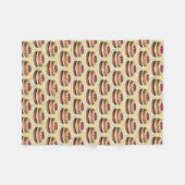 ビクトリアスポンジケーキブリティッシュフードベーキングベーカリー フリースブランケット (正面(横))