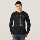ビクトリアテキサス州州旗 Tシャツ (正面フル)