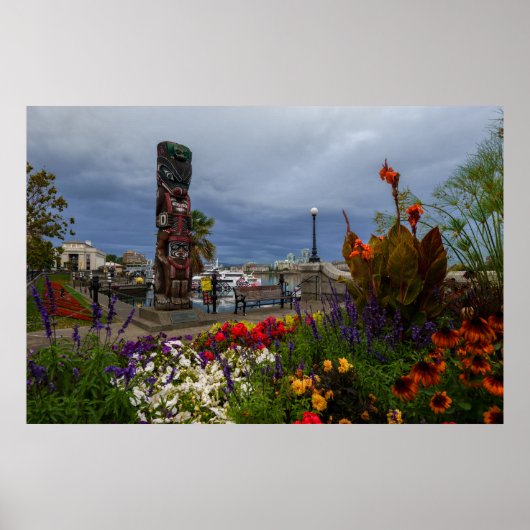 ビクトリアハーバー、ブリティッシュコロンビア、バンクーバー島 ポスター (正面)