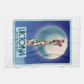 ビクトリアブリティッシュコロンビアトーテムポール。 キッチンタオル (横)