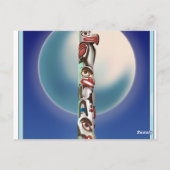 ビクトリアブリティッシュコロンビアトーテムポール。 ポストカード (裏面)