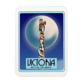 ビクトリアブリティッシュコロンビアトーテムポール。 マグネット (縦)