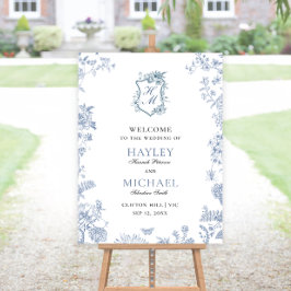 ビクトリアリージェンシーブルーフランスのガーデンウェルカムポスター ポスター