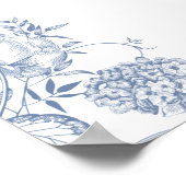 ビクトリアリージェンシーブルーフランスのガーデンウェルカムポスター ポスター (角)