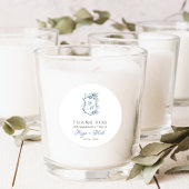 ビクトリアリージェンシーブルーフランスのガーデンステッカー ラウンドシール