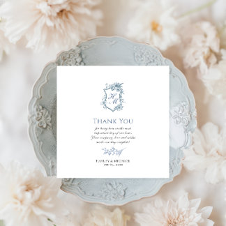 ビクトリアリージェンシーブルーフランスのガーデンペーパーナプキン スタンダードカクテルナプキン