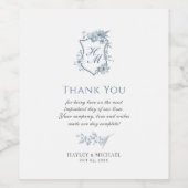 ビクトリアリージェンシーブルーフランスのガーデンワインラベル ワインラベル (シングルラベル)