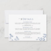 ビクトリアリージェンシーブルーフランスのガーデン詳細カード 出欠カード (正面)