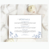 ビクトリアリージェンシーブルーフランスのガーデン詳細カード 出欠カード