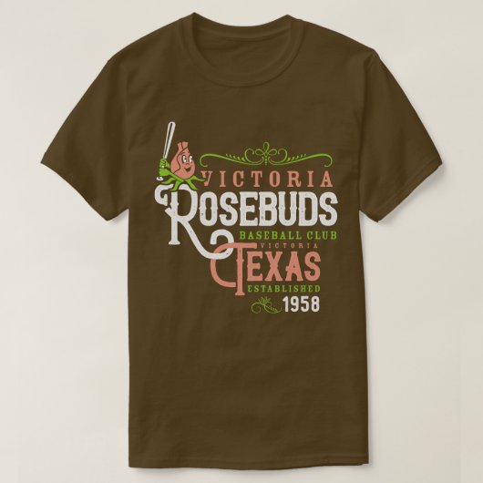 ビクトリアローズバーズ野球 Tシャツ (デザイン正面)