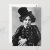 ビクトリアンおもしろい風変わり顔 ポストカード (正面/裏面)