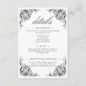 ビクトリアンこうもりは死まで白黒結婚の エンクロージャーカード (正面)