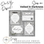 ビクトリアンこうもりは死まで白黒結婚の エンクロージャーカード