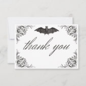 ビクトリアンこうもりは死まで白黒結婚の サンキューカード (正面)