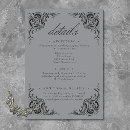 ビクトリアンこうもりまでデスブラック&グレイ結婚ズ エンクロージャーカード