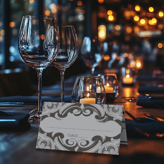 ビクトリアンこうもりまでデスブラック&グレイ結婚ズ プレイスカード