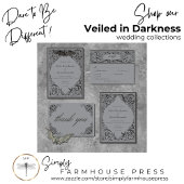 ビクトリアンこうもりまでデスブラック&グレイ結婚ズ 招待状