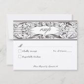 ビクトリアンこうもりまでデスブラック&タン結婚ズ 出欠カード (正面)