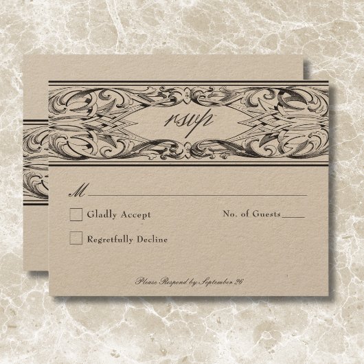 ビクトリアンこうもりまでデスブラック&タン結婚ズ 出欠カード