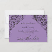 ビクトリアンこうもりまでデスブラック&パープル結婚ズ セーブザデート (正面)