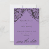 ビクトリアンこうもりまでデスブラック&パープル結婚ズ セーブザデート (正面)