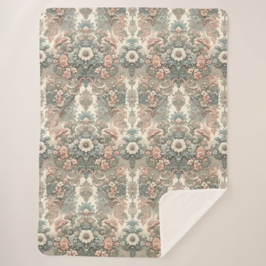 ビクトリアンささやき:パステルシンフォニー シェルパブランケット (正面)