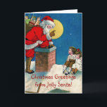 ビクトリアンすてきSanta w/Children Christmas Gretin シーズンカード<br><div class="desc">ビクトリアンすてきSanta w/Childrenクリスマスグリーティングカード</div>