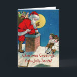 ビクトリアンすてきSanta w/Children Christmas Gretin シーズンカード<br><div class="desc">ビクトリアンすてきSanta w/Childrenクリスマスグリーティングカード</div>