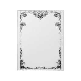 ビクトリアンつる植物縁ど ノートパッド