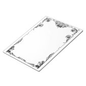 ビクトリアンつる植物縁ど ノートパッド (アングル)