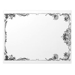 ビクトリアンつる植物縁ど ノートパッド