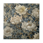 ビクトリアンつる植物- William Morris タイル (正面)