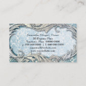 ビクトリアンで審美的なダマスク織の名刺 名刺 (裏面)