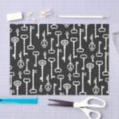 ビクトリアンで黒く及び白い鍵 薄葉紙 (クラフト)