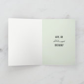 ビクトリアンなおもしろい友人または家族の誕生日の挨拶 カード (内部)