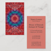 ビクトリアンなアラベスク、GLORIOSA 名刺 (正面/裏面)