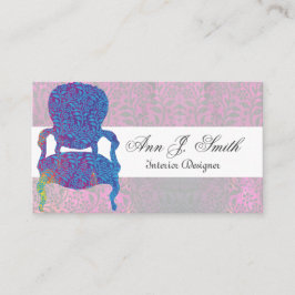 ビクトリアンなインテリア・デザインの装飾の花柄の家具 名刺