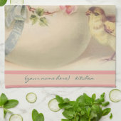 ビクトリアンなイースター上品および卵 キッチンタオル (折り畳み)