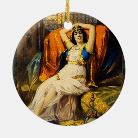 ビクトリアンなオペラクリスマスのオーナメント セラミックオーナメント (裏面)