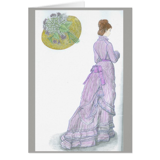 ビクトリアンなカード-愛、詩 (正面)