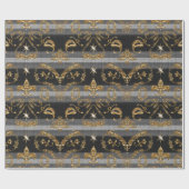 ビクトリアンなクリスマスのエレガントなShanglesのヴィンテージの上品 ラッピングペーパー (フラット)