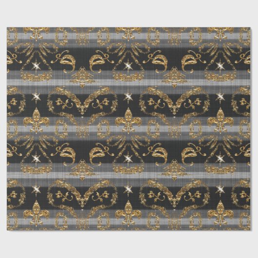 ビクトリアンなクリスマスのエレガントなShanglesのヴィンテージの上品 ラッピングペーパー (フラット)